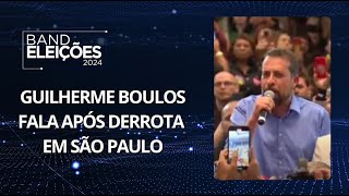 Guilherme Boulos fala após derrota em São Paulo