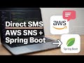 Direct SMS with AWS SNS in Spring Boot: No Topic Needed
