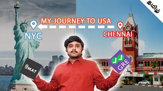 My journey to USA 🇺🇸 from India 🇮🇳 tamil Part1 - GRE | GMAT | Usa tamil vlog | MS in USA tamil