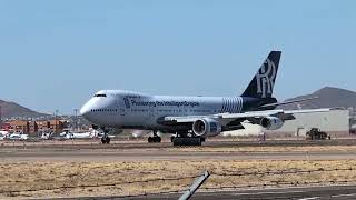 Rolls Royce Testbed 747-200 landing after flight test.