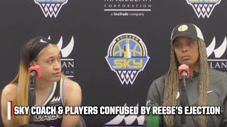 Angel Reese's ejection leaves Chicago Sky coach & players looking for answers | WNBA on ESPN