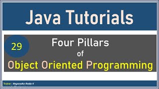 Java Tutorials : Four Pillars of Object Oriented Programming #29