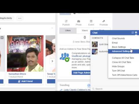 How to hide chat window in Facebook How to hide chat window in Facebook