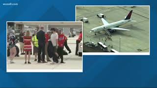 Caps arrive back in DC after the win