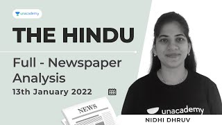 The Hindu Analysis Today | Current affairs today | CLAT Preparation | CLAT 2022 | 13th January News