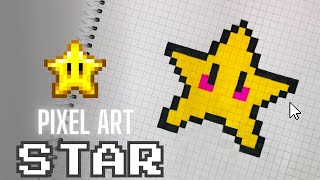 Pixel Art Tutorial: Drawing STAR Step by Step