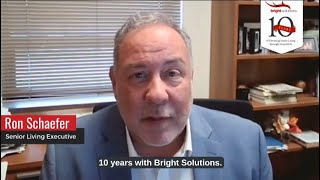 Bright Solutions 10th Anniversary Greetings from Ron