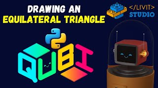 🎨 QUBI Python: Drawing an equilateral triangle with a user-defined speed.