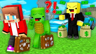 Banana Kid Became RICH and Kicked Mikey and JJ Out in Minecraft (Maizen)