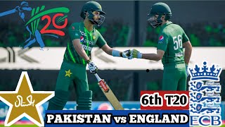 Pakistan vs England 6th T20 Gaddafi Stadium Lahore 2022 - Cricket 19 Gameplay - Bilal Gamers