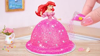 Ariel Princess Cake 💖 Amazing Miniature Pull Me Up Cake Decorating | Tsunami Cak