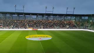 Iluminacje na otwarciu nowego stadionu Zagłębia Sosnowiec