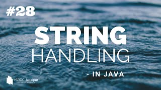 STRING Handling in JAVA ~ #28 (replace old character with new one)