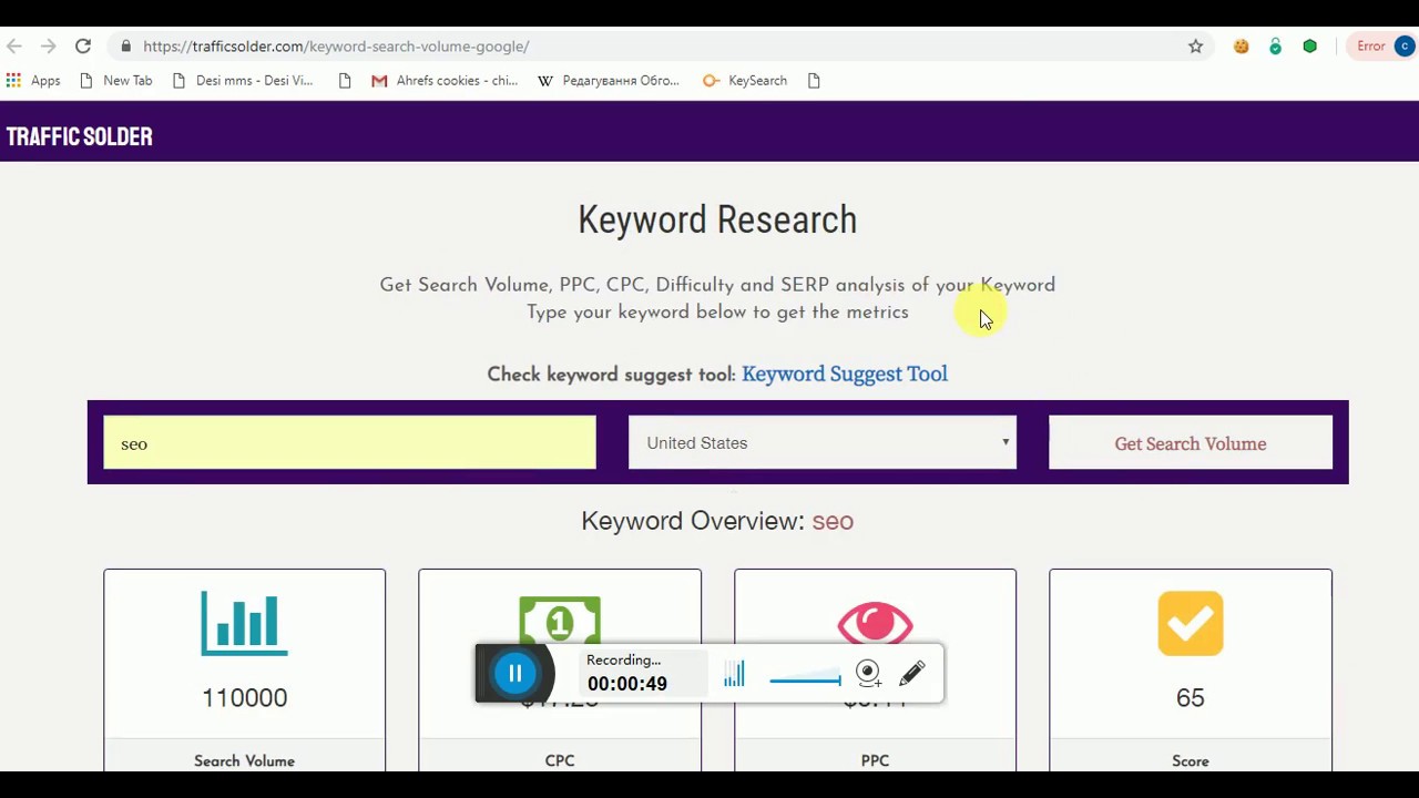 Free SEO Tools: Keyword Research Free Tool And Backlink Checker 2019 ...