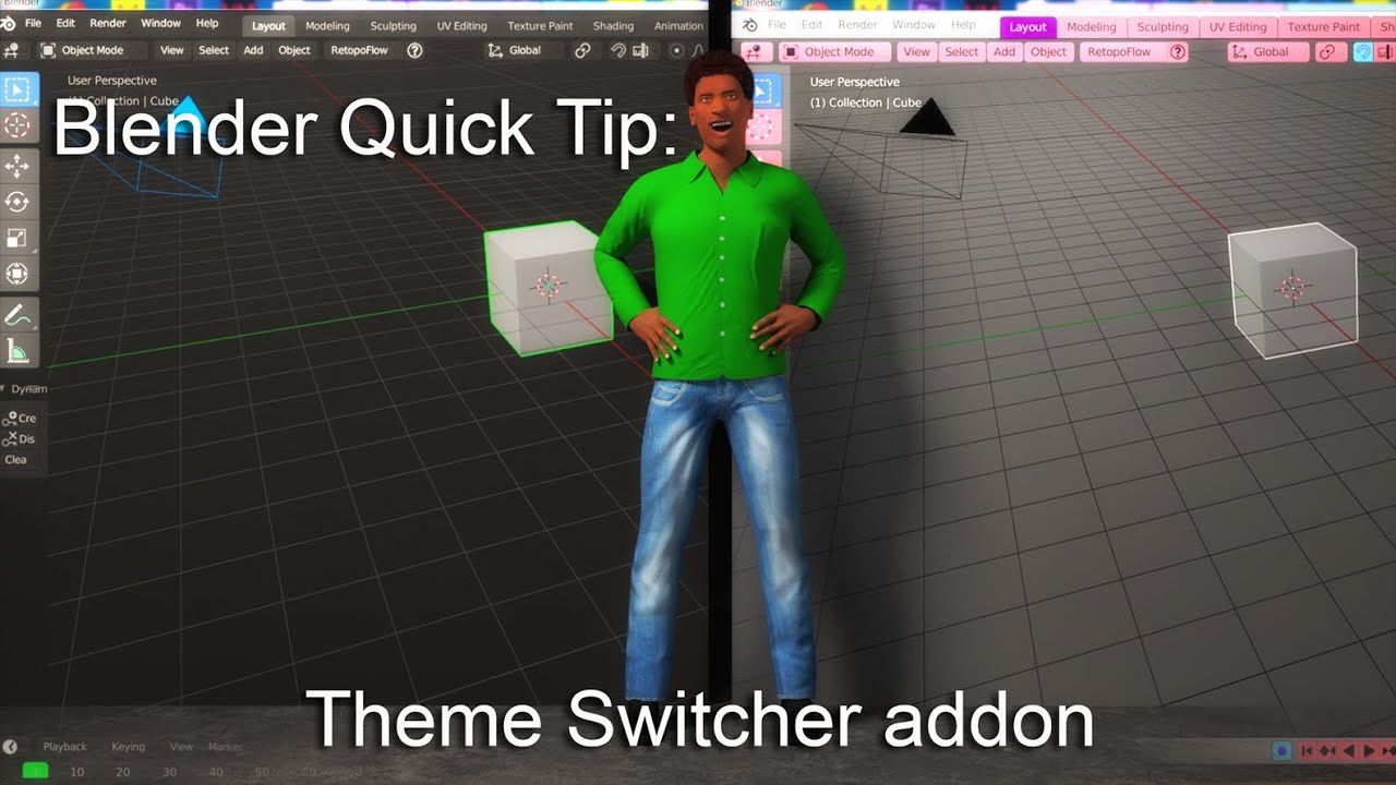 Blender Quick Tip: Theme Switcher Addon - YouTube