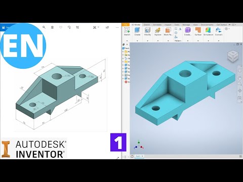 Autodesk Inventor | Tutorial For Beginners | Exercise 1 - YouTube