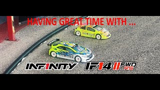 INFINITY IF14 2 FWD @Rc Maniacs track Argos , having great fun with it !