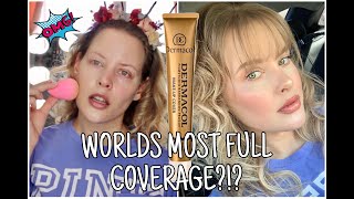 Dermacol FULL COVERAGE Foundation | REVIEW \u0026 WEAR TEST | Brittany Elizabeth