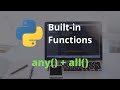 The any and all Functions | Master Python's Built-In Functions
