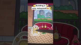 :: building a restaurant!🫶🏼🍝 || toca boca life world || #tocaboca #restaurant