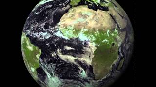 Meteosat Second Generation, one day video