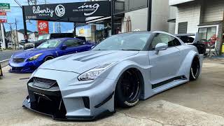 Libertywalk  silhouette works 35GTR-RR Wheel取付から出庫まで