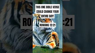 This ONE Bible Verse Could Change Your Entire  Day! [Romans 12:21] #shorts #bible #jesus