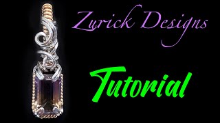 Wire Wrapped Pendant Tutorial- Prong Setting For Emerald Cut Gemstones