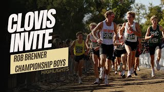 2024 XC - Clovis Invite - Boys Championship (Leaders - Drone and Bike Footage)