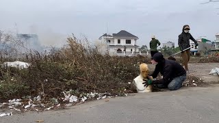 Cleanup Neglected Sidewalks in Wealthy Resettlement Area Abandoned by Both Authorities and Residents