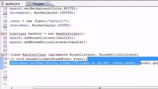 Java Programming Tutorial 75 MouseListener interface YouTube