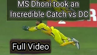 Ms dhoni catch ipl 2020/Ms dhoni catch today/Ms dhoni catch/Ms dhoni catch vs dc