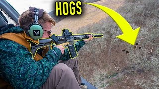 Helicopter Hog Hunting