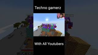 Techno Gamerz with all Youtubers | Herobrine Smp | Herobrine smp techno gamerz| #shorts #ujjwal