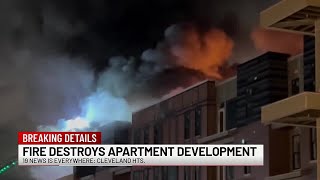 Fire under investigation at Cleveland Heights apartment construction site