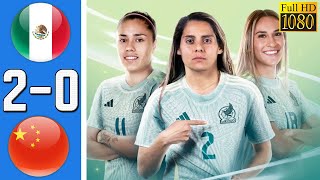 Mexico vs China 2-0 Resumen Y Goles COMPLETO | Women's Pinatar Cup 2025 HD