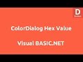 Colordialog Hex value in TextBox in VB.net