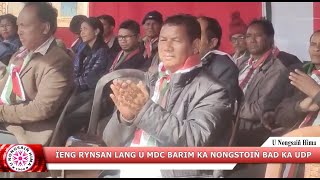 ÏENG RYNSAN LANG U MDC BARIM KA NONGSTOIÑ BAD KA UDP