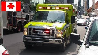 Montréal | SPLL EMS Ambulance 9506 Responding To CHUM Superhospital While Transferring Patient