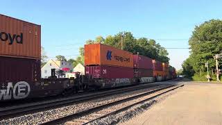 NS 8086 ES44AH leads NS 269 through Piscataway