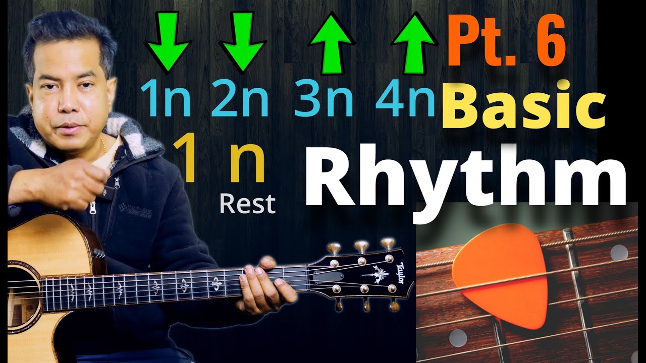 My First Guitar Lesson Pt 6 How To Play Rhythm Guitar With A Guitar