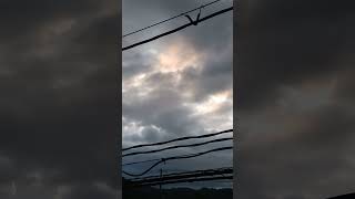 ウェザーリポート動画0613「隙間のある曇り空、朝日見えず」@鳥取市　5時56分頃