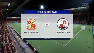 FIFA 22 | Swindon Town vs Crawley Town - EFL League Two | Gameplay