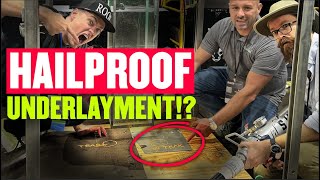 Shooting Underlayment With a Hail Cannon