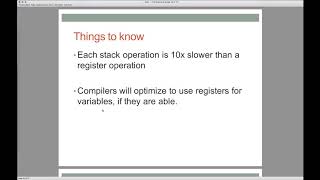 09 - The Stack: Local Variables