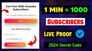 How To Get Free Subscribers On YouTube - Free Subscribers For YouTube - Subscriber Kaise Badhaye