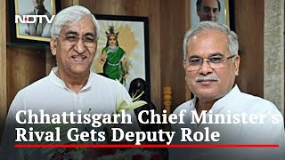 Chhattisgarh Chief Minister's Rival Gets Deputy Role Just Before Polls