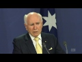 john howard pays tribute to abbott congratulates turnbull