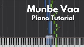 Munbe Vaa - Piano Tutorial by Rejo Abraham Mathew | Sillunu Oru Kaadhal | AR Rahman