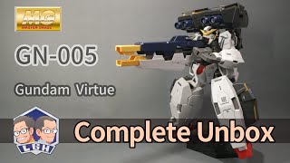 【玩具開箱】MG模型系列 GN 005 Gundam Virtue 德天使 完成開箱 鋼彈OO 機動戦士ガンダム00